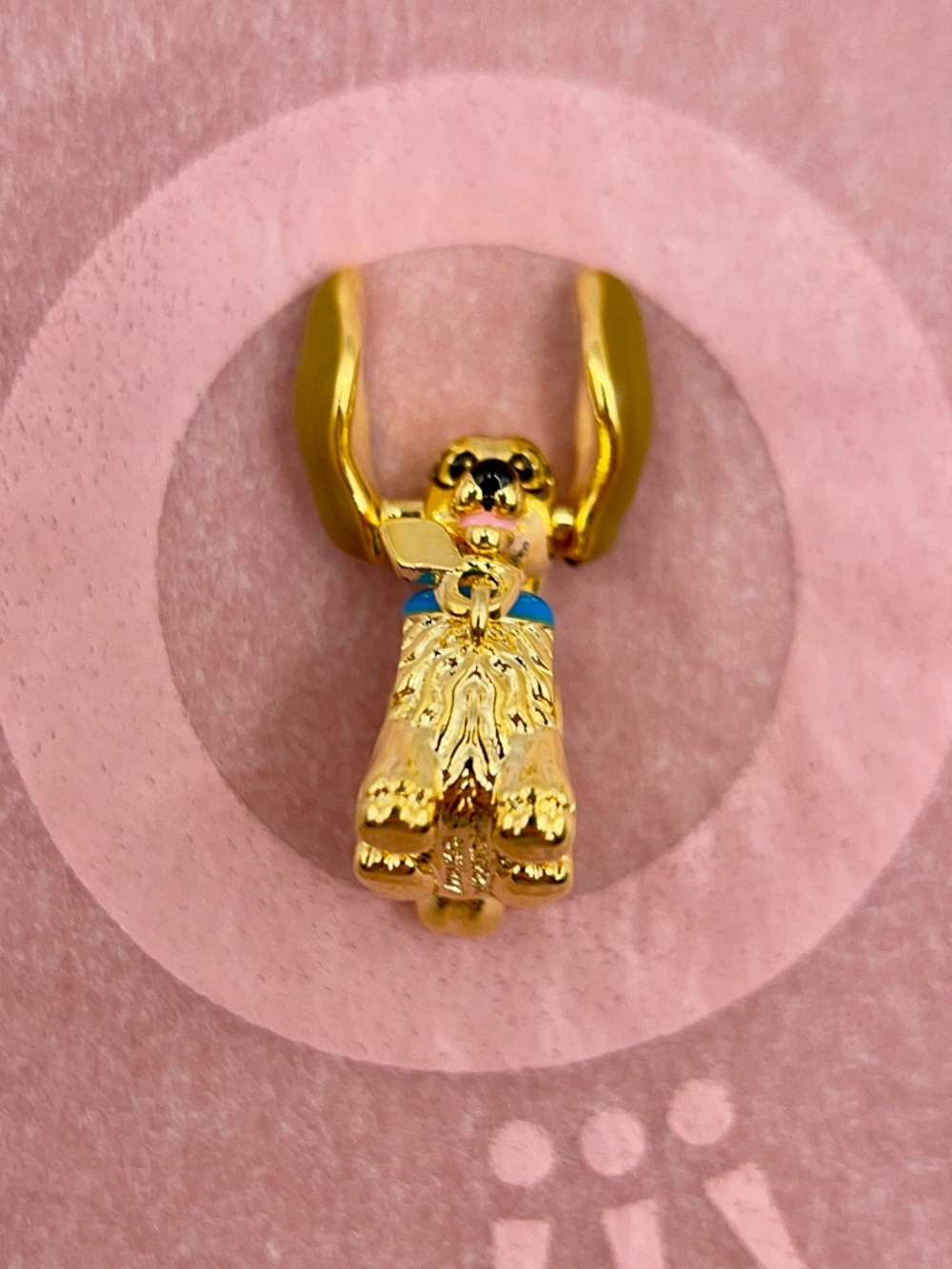 Pandora Disney Lady and the Tramp Lady Gold-Plated Charm - Picture 3 of 8